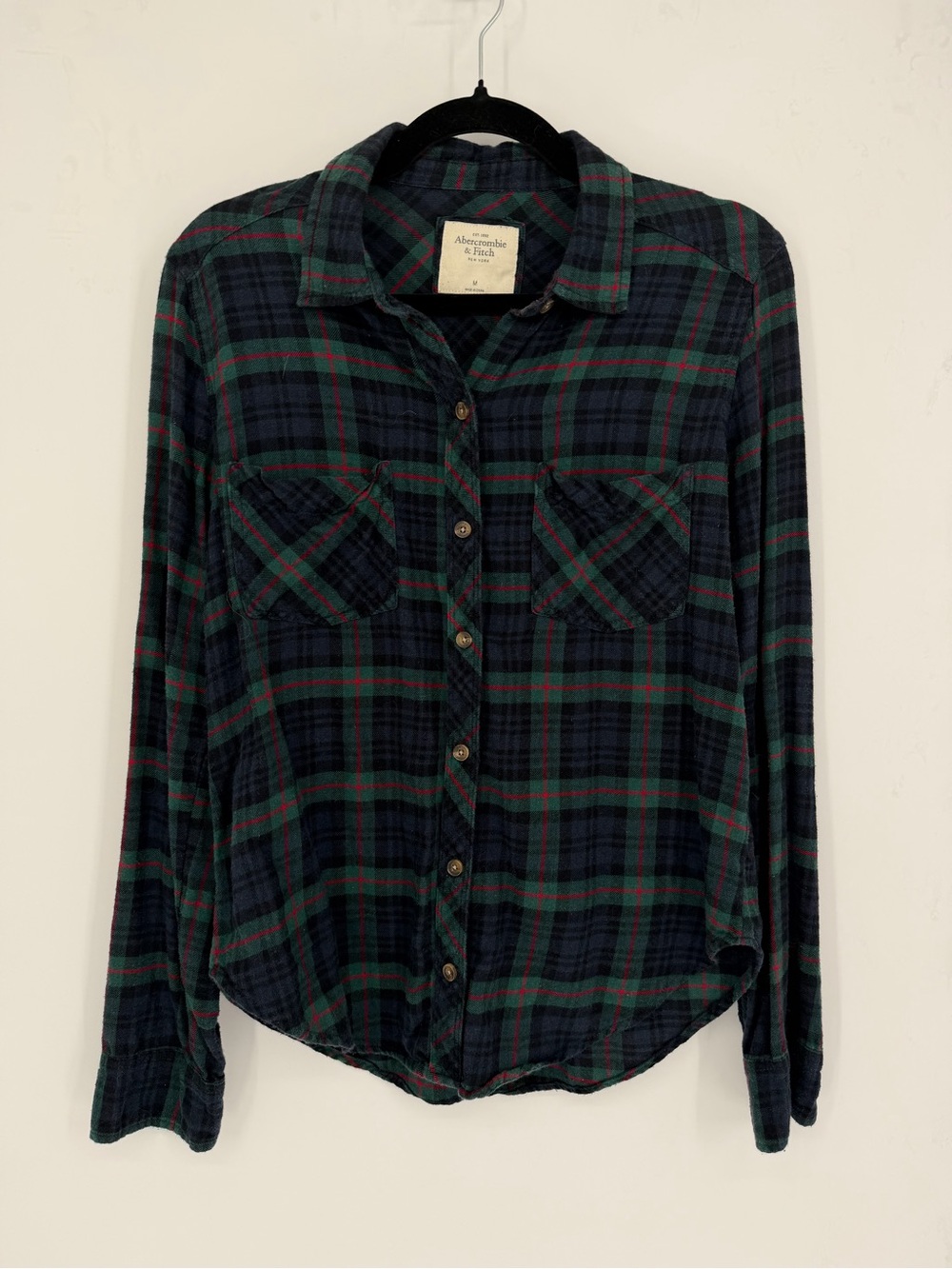 Soft Plaid Abercrombie Flannel Top